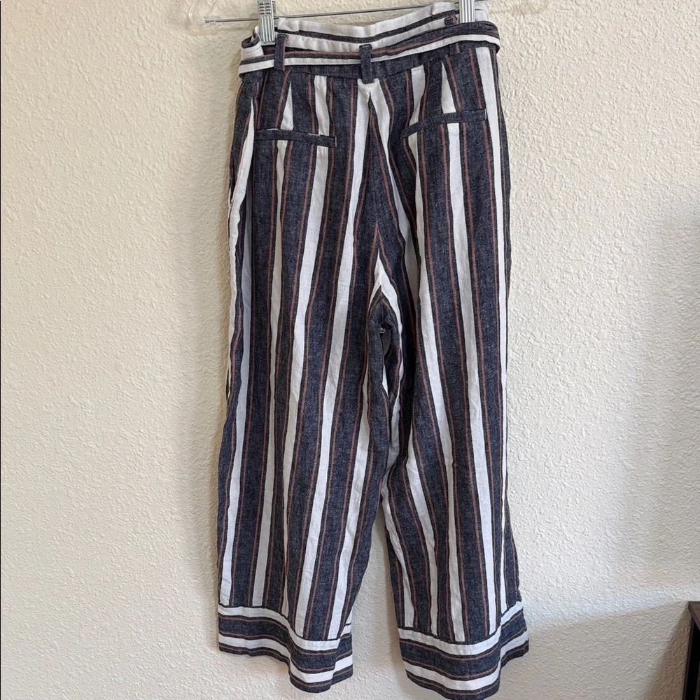 Banana Republic Multicolor Striped Wide-Leg Pants